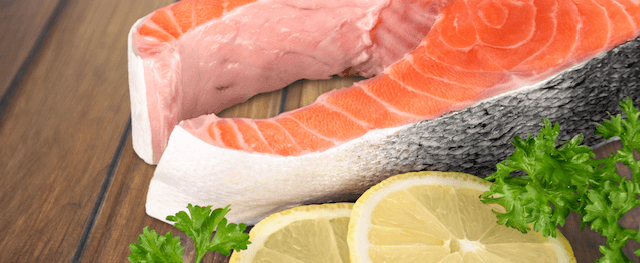 slice fish and orange